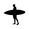 Surfer Silhouette Design