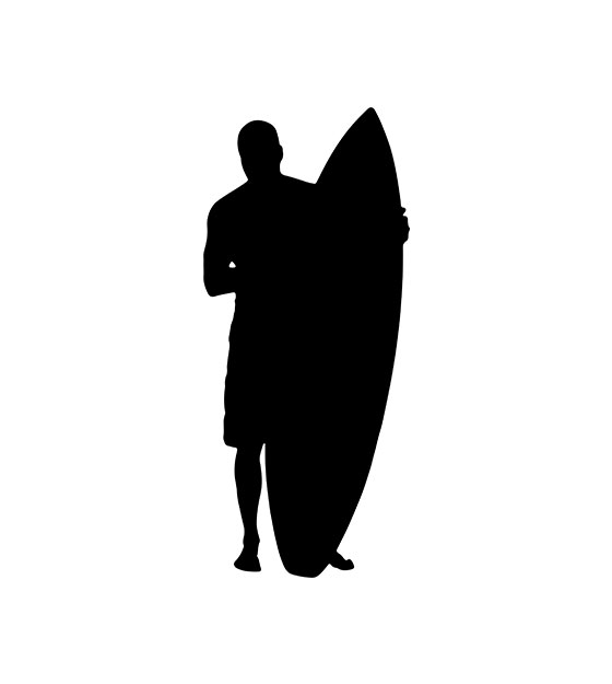 Surfer Silhouette Art File – DigitEMB