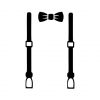 Suspender with Bow Silhouette