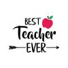Best Teacher Ever Vector