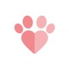 Creative and Captivating Heat Shaped Paw Vector
