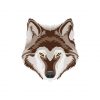Dangerous Wolf Face Vector Art | Brown Face Wolf Vector | Wolf Head Vector File | Wolf Vector Design