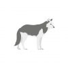 Wolf Vector Art | Grey And White Golf Vector | Wolf Vector Design | Wolf Standing Vector | EPS Wolf Vector