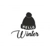 Inspiring Hello Winter Crochet Silhouette Art