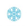 Subtle Snowflake Dendrite Vector Image