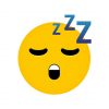Sound Asleep Sleepy Face Yellow Emoji Vector Art