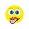 Jesting Face with Tongue Emoji Vector Art