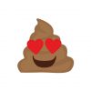 Heart Eyes Pile Of Poo Face Emoji Vector Art