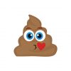 Throwing a kiss Pile of Poo Face Emoji Vector Art