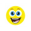 Excited Grinning Face Emoji Vector Art