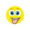 Yellow Grinning Smiling Face with Tongue Vector Art