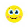 Slightly Smiling Blushing Face Emoji Vector Art