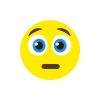 Frowning Neutral Face Emoji Vector Art