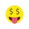 Wealthy Money Mouth Face Emoji Vector Art