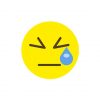 Preserving Neutral Face Crying Emoji Vector Art