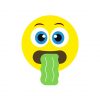 Shocking Vomiting Face Emoji Vector Art