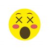 Shocking Dizzy Face Emoji Vector Art