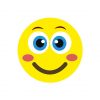 Blistering Blush Smile Face Emoji Vector Art