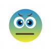 Neutral Worried Face Emoji Vector Art