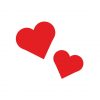 Adorable Emoji Love Hearts Vector Art