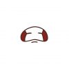 Desperate Grimacing Mouth Emoji Vector Art