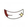 Heavenly Sparkling Teeth Mouth Emoji Vector Art