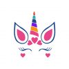 Blushed Multicolored, Horn & Unicorn Vector Art