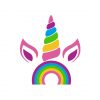Enamoring Rainbow Induced Unicorn Vector Art