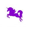 Elegant Purple Jumping Unicorn Vector Art