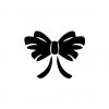 Fancy Black Silhouette Ribbon Bow Silhouette Art