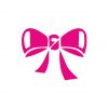 Hot Pink Ribbon Bow Vector Gift Wrap Ribbon Vector Art