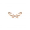 Gorgeous Brown Outlined Pegasus Wings Vector Art