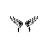 Magnificent Black Pegasus Wings Silhouette Art