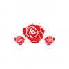Endearing Lovely Red Rose Vector Art