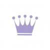Domineering Thistle Purple King Crown Vector Art