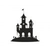 Villainous Halloween Castle Silhouette Art