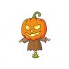 Jack O’ Lantern Halloween Scare Crow Vector Art