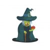 Disgusting Witch Holding Red Apple Vector  Art