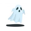 Booing Halloween Scary Ghost Vector Art