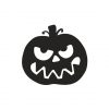 Scary Jack O’ Lantern Halloween Pumpkin Silhouette Art