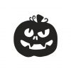 Cheerful Jack O’ Lantern Halloween Silhouette Art