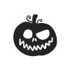 Woozy Halloween Pumpkin Jack O’Lantern Silhouette Art