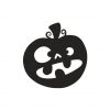 Smiling Halloween Jack O’ Lantern Silhouette Art