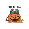 Halloween Pumpkin Bucket Trick or Treat Vector Art