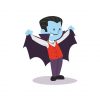Vampire Dracula Halloween Costume Vector Art