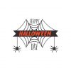 Webbed Spider Halloween Day Wish Vector Art