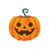 Squinting Smiling Jack O’ Lantern Halloween Vector Art