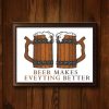 Wooden Beer Mugs Vector Art