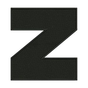 Lowercase Alphabet Z Embroidery Design
