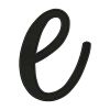 Lowercase Alphabet E Embroidery Design